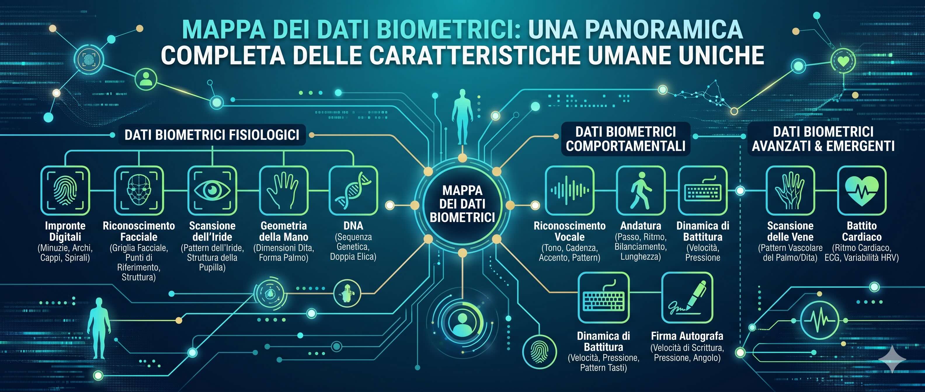 Mappa dei dati biometrici